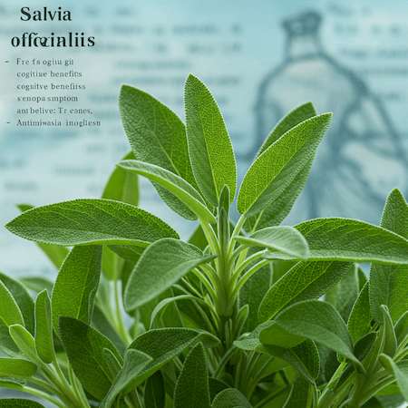 Salvia (Salvia officinalis) en Sevilla: Descubre las propiedades medicinales de esta planta aromática. Utilizada desde la antigüedad para mejorar la memoria y concentración, aliviar la menopausia y combatir infecciones. Aprende a preparar infusiones y gárgaras de Salvia en Asucate.com, tu herbolario de confianza en Sevilla. Encuentra productos naturales y remedios herbales con Salvia en nuestra tienda online.