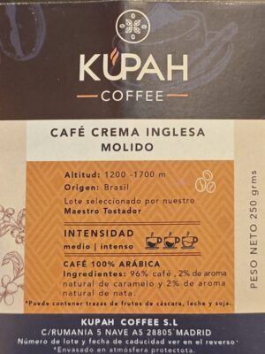 CAFÉ AROMATIZADO CREMA INGLESA