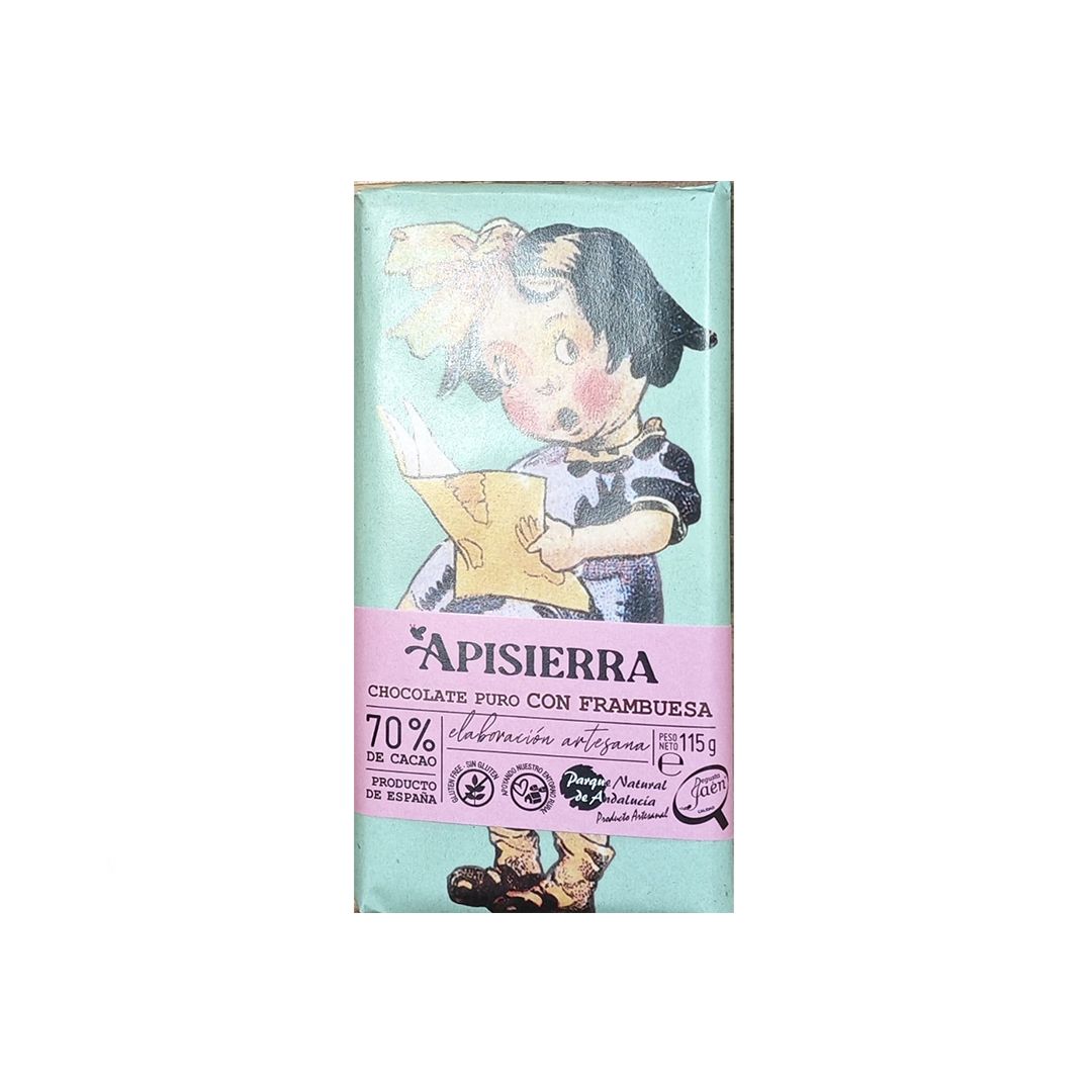 CHOCOLATE 70% CON FRAMBUESA - APISIERRA