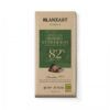 Tableta de chocolate negro ecológico Blanxart 82% cacao, de origen República Dominicana, apto para veganos.