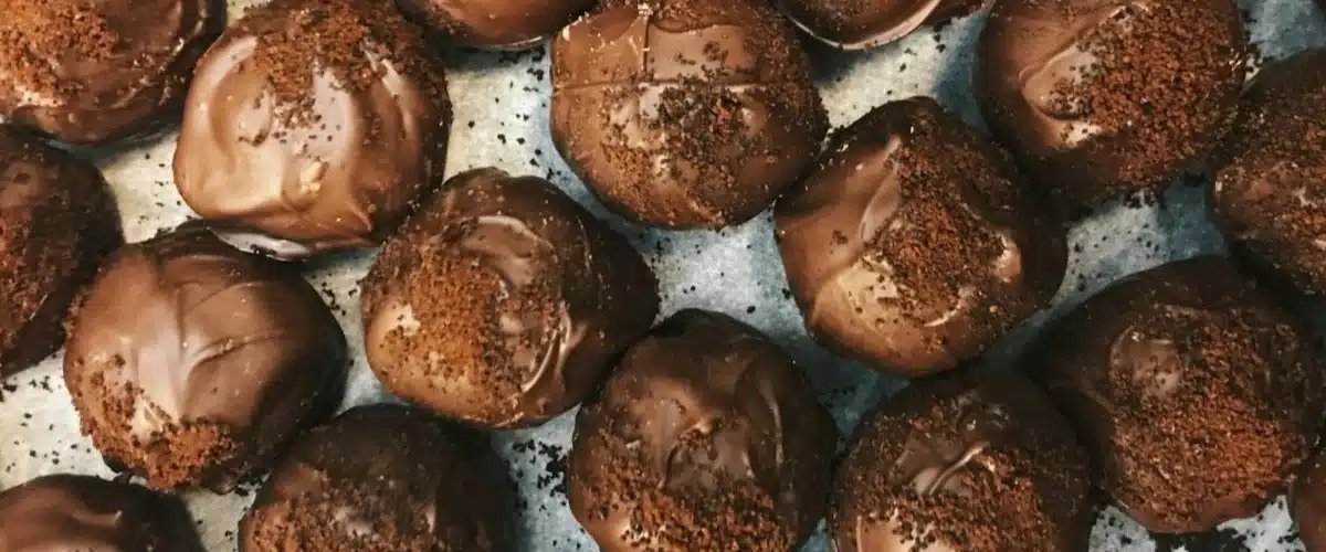trufas de chocolate con café caseras para San Valentín regalo dulce gourmet